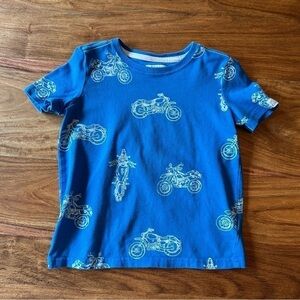 Art & Eden Blue & White Motorcycle T-Shirt 🏍️